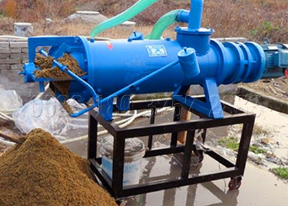 Poultry litter dewatering machine