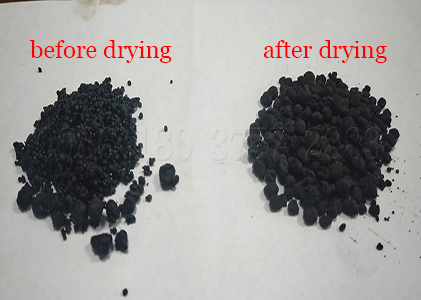Manure fertilizer dried by fertilizer drying machine