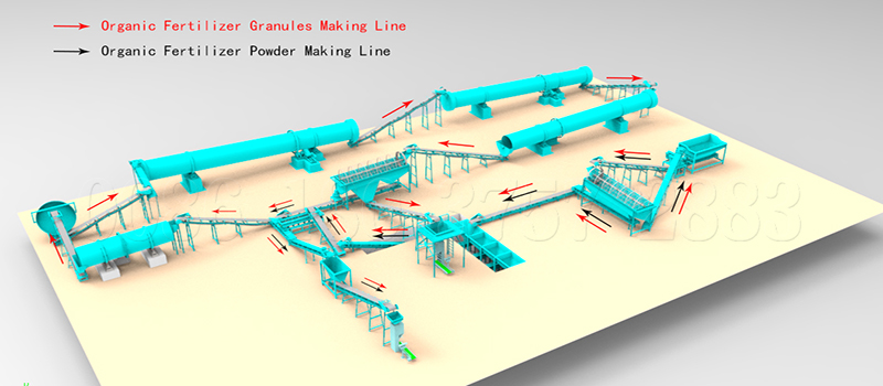 whole set of organic fertilizer making machines